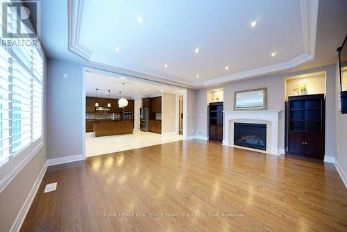 78 Hoey Crescent, Oakville, ON - Indoor Photo Showing Living Room With Fireplace
