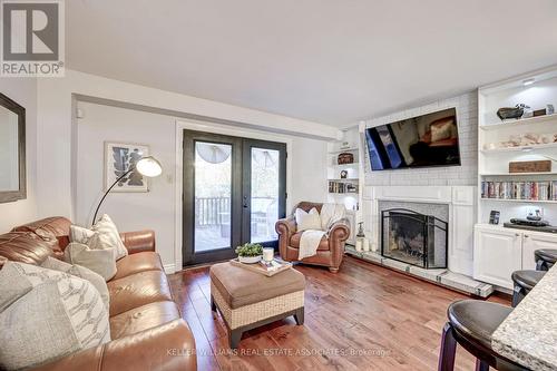 26 Myna Crt, Brampton, ON - Indoor Photo Showing Living Room With Fireplace