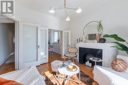 393 Ossington Ave, Toronto, ON - Indoor With Fireplace
