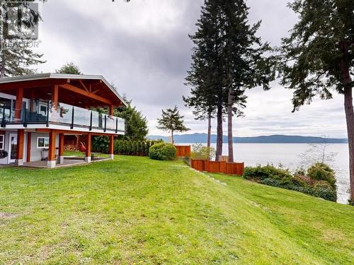 8535 Fern Road, Powell River, BC - Outdoor With Body Of Water With Deck Patio Veranda