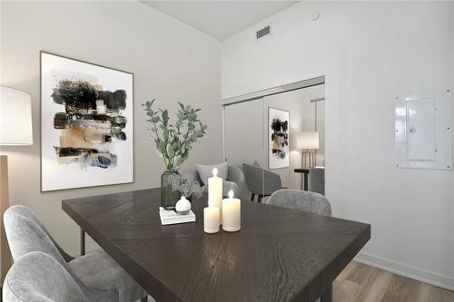 virtual staging option for dining room or office vs second bedroom - 2007 James Street|Unit #305, Burlington, ON - Indoor Photo Showing Dining Room
