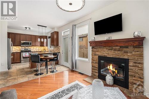 308 Summer Sky Street, Ottawa, ON - Indoor Photo Showing Living Room With Fireplace