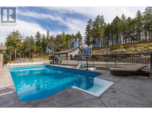 4444 June Springs Road, Kelowna, BC - Outdoor With In Ground Pool With Deck Patio Veranda With Backyard