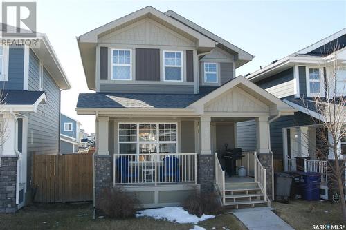 338 Eaton Lane, Saskatoon, SK - Outdoor With Deck Patio Veranda With Facade