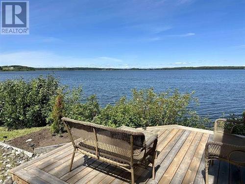 10946 Edwards Road, Vanderhoof, BC - Outdoor With Body Of Water With Deck Patio Veranda With View