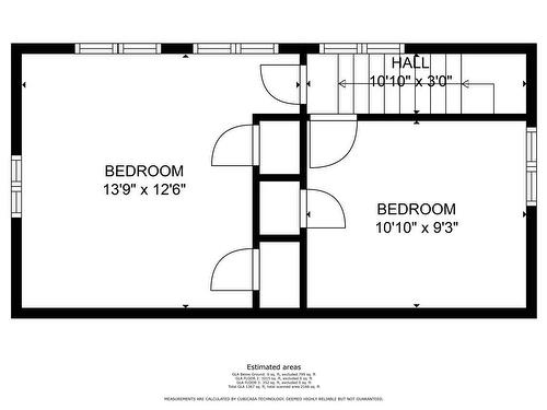 Second level floor plan - 1029 Lower Lions Club Road, Dundas, ON 