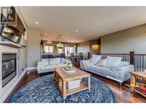 105 Blackcomb Court, Vernon, BC - Indoor Photo Showing Living Room With Fireplace