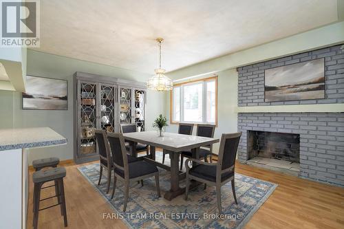 794 Ontario St, Midland, ON - Indoor Photo Showing Dining Room With Fireplace