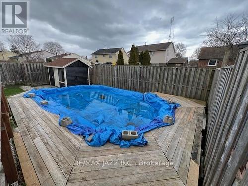 60 Brooksbank Cres, Ajax, ON - Outdoor With Above Ground Pool