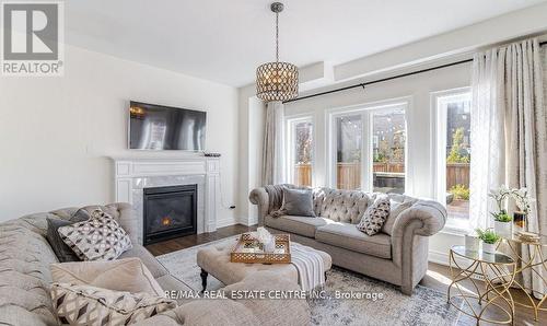 17 Prairie Creek Cres, Brampton, ON - Indoor Photo Showing Living Room With Fireplace