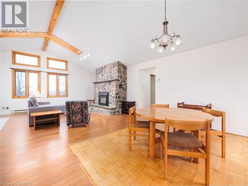 13 Belrose Road, Northern Bruce Peninsula, ON - Indoor With Fireplace