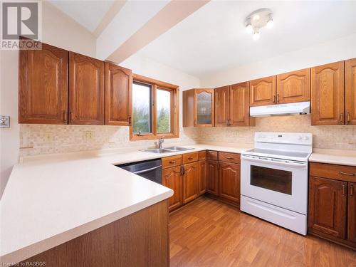 13 Belrose Road, Northern Bruce Peninsula, ON - Indoor Photo Showing Kitchen With Double Sink