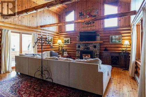 1483 Highway 6, South Bruce Peninsula, ON - Indoor With Fireplace