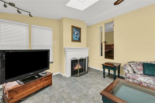 7 Marshall Avenue, Hamilton, ON - Indoor Photo Showing Living Room With Fireplace