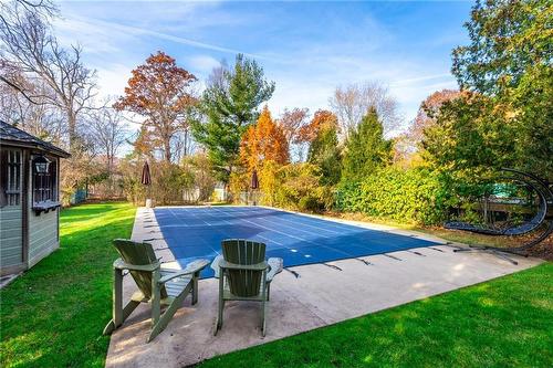 431 Patricia Drive, Burlington, ON - Outdoor With In Ground Pool With Backyard