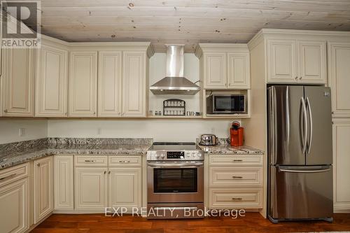 1083 Riverside Drive, Parry Sound Remote Area, ON - Indoor Photo Showing Kitchen With Stainless Steel Kitchen