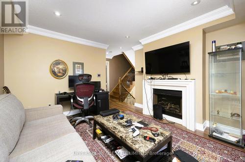 97 Zokol Drive, Aurora, ON - Indoor Photo Showing Living Room With Fireplace