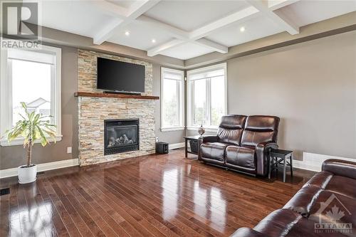 117 Dewmont Street, Ottawa, ON - Indoor Photo Showing Living Room With Fireplace