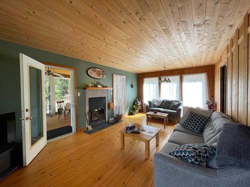 3865 Malina Road, Nelson, BC - Indoor Photo Showing Living Room With Fireplace