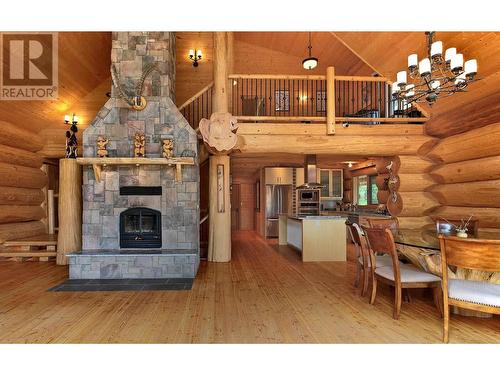 6256 Leamont Place, Horsefly, BC - Indoor With Fireplace