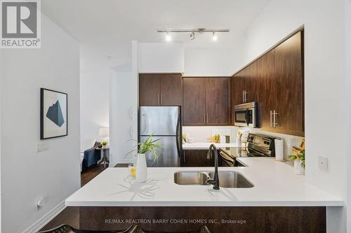 #203 -500 St Clair Ave W, Toronto, ON - Indoor Photo Showing Kitchen With Double Sink