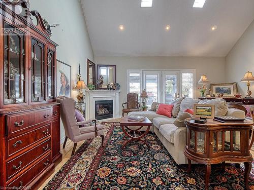 735 Garden Court Crescent, Woodstock, ON - Indoor Photo Showing Living Room With Fireplace