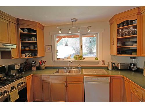8481 Highway 6, Slocan, BC - Indoor Photo Showing Kitchen With Double Sink