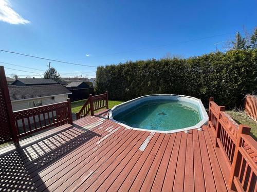 Terrasse - 5786 Rue Thibault, Laval (Auteuil), QC - Outdoor With Above Ground Pool