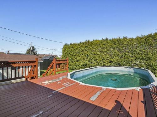 Terrasse - 5786 Rue Thibault, Laval (Auteuil), QC - Outdoor With Above Ground Pool With Backyard