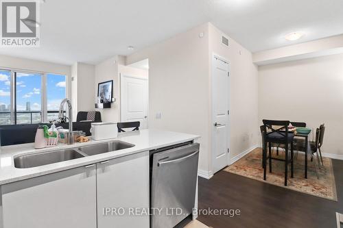 #1303 -50 Thomas Riley Rd, Toronto, ON - Indoor Photo Showing Kitchen With Double Sink
