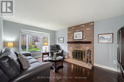52 Northampton St, Brampton, ON - Indoor Photo Showing Living Room With Fireplace