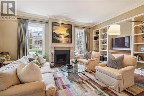 27 St Andrews Gardens, Toronto, ON - Indoor Photo Showing Living Room With Fireplace