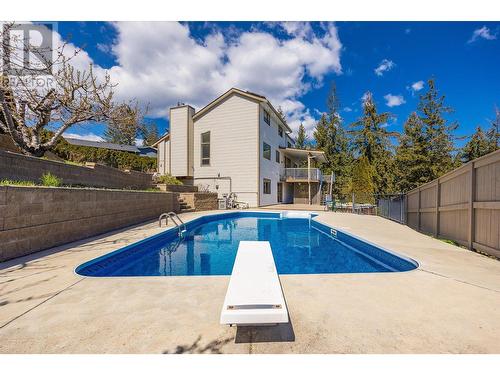 1837 Olympus Way, West Kelowna, BC - Outdoor With In Ground Pool With Backyard