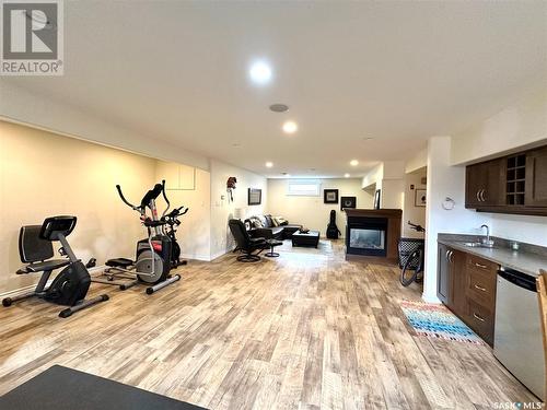 209 Riverbend Place, Battleford, SK - Indoor Photo Showing Gym Room