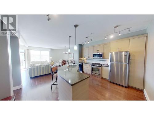 5003 Oleander Drive Unit# 203, Osoyoos, BC - Indoor Photo Showing Kitchen With Stainless Steel Kitchen