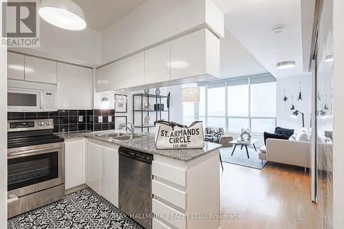 #1222 -230 Queens Quay W, Toronto, ON - Indoor Photo Showing Kitchen With Double Sink