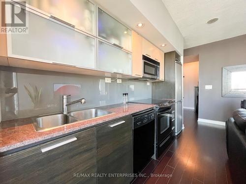 #2903 -25 Capreol Crt, Toronto, ON - Indoor Photo Showing Kitchen With Double Sink