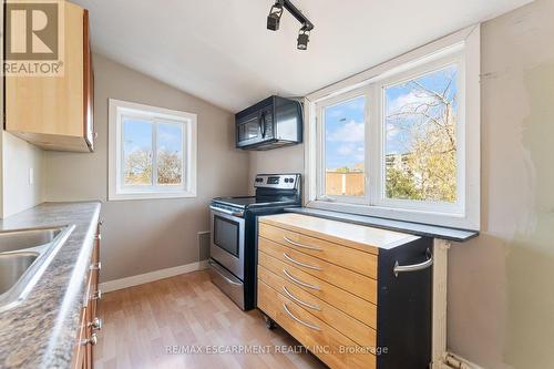 214 Robinson Street, Hamilton, ON - Indoor Photo Showing Kitchen With Double Sink