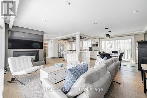 27 Sagebrush Lane, Toronto, ON - Indoor Photo Showing Living Room With Fireplace
