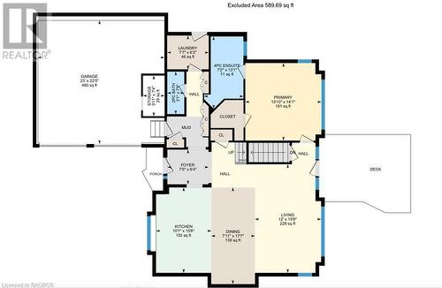Main Floor Plan - 41 Fenton Drive, Port Elgin, ON - Other