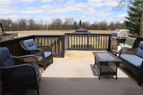 Enjoy the view Watch the deer cross the open fields - 119 Jarrett Place, Dunnville, ON - Outdoor With Deck Patio Veranda With Exterior