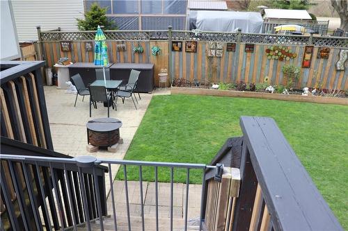 Down to patio area - 119 Jarrett Place, Dunnville, ON - Outdoor With Deck Patio Veranda
