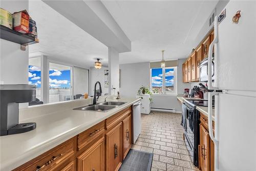30 Harrisford Street|Unit #701, Hamilton, ON - Indoor Photo Showing Kitchen With Double Sink