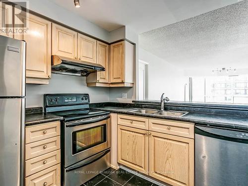 #813 -1276 Maple Crossing Blvd, Burlington, ON - Indoor Photo Showing Kitchen With Double Sink