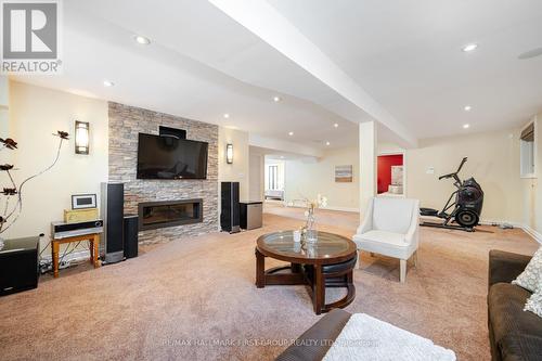 1716 Conacher Cres, Pickering, ON - Indoor With Fireplace