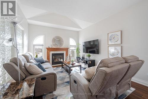 1716 Conacher Cres, Pickering, ON - Indoor Photo Showing Living Room With Fireplace