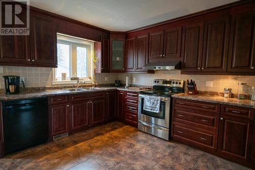 1162 Wallace Ter, Sault Ste. Marie, ON - Indoor Photo Showing Kitchen With Double Sink