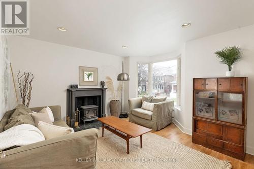 283 Wright Ave, Toronto, ON - Indoor Photo Showing Living Room With Fireplace