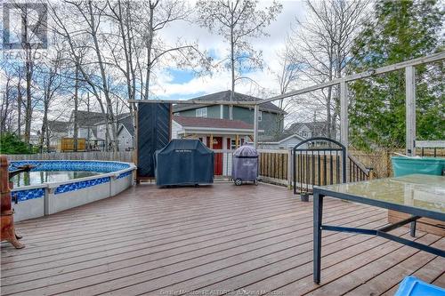 290 Shannon, Moncton, NB - Outdoor With Above Ground Pool With Deck Patio Veranda