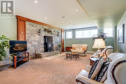 3 Castlewood Court, Caledon, ON - Indoor With Fireplace